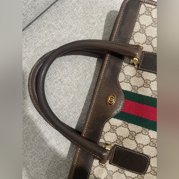 Gucci GG Supreme Monogram Web Tote - Picture 9 of 17